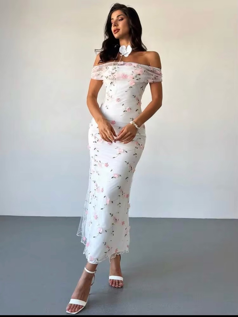 Dress,Spring,Summer,Bridal Shower,Floral - Picture 4 of 8